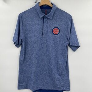 Chicago Cubs Blue Polo Golf Shirt Men's Size Medium MLB Genuine‎ Merchandise